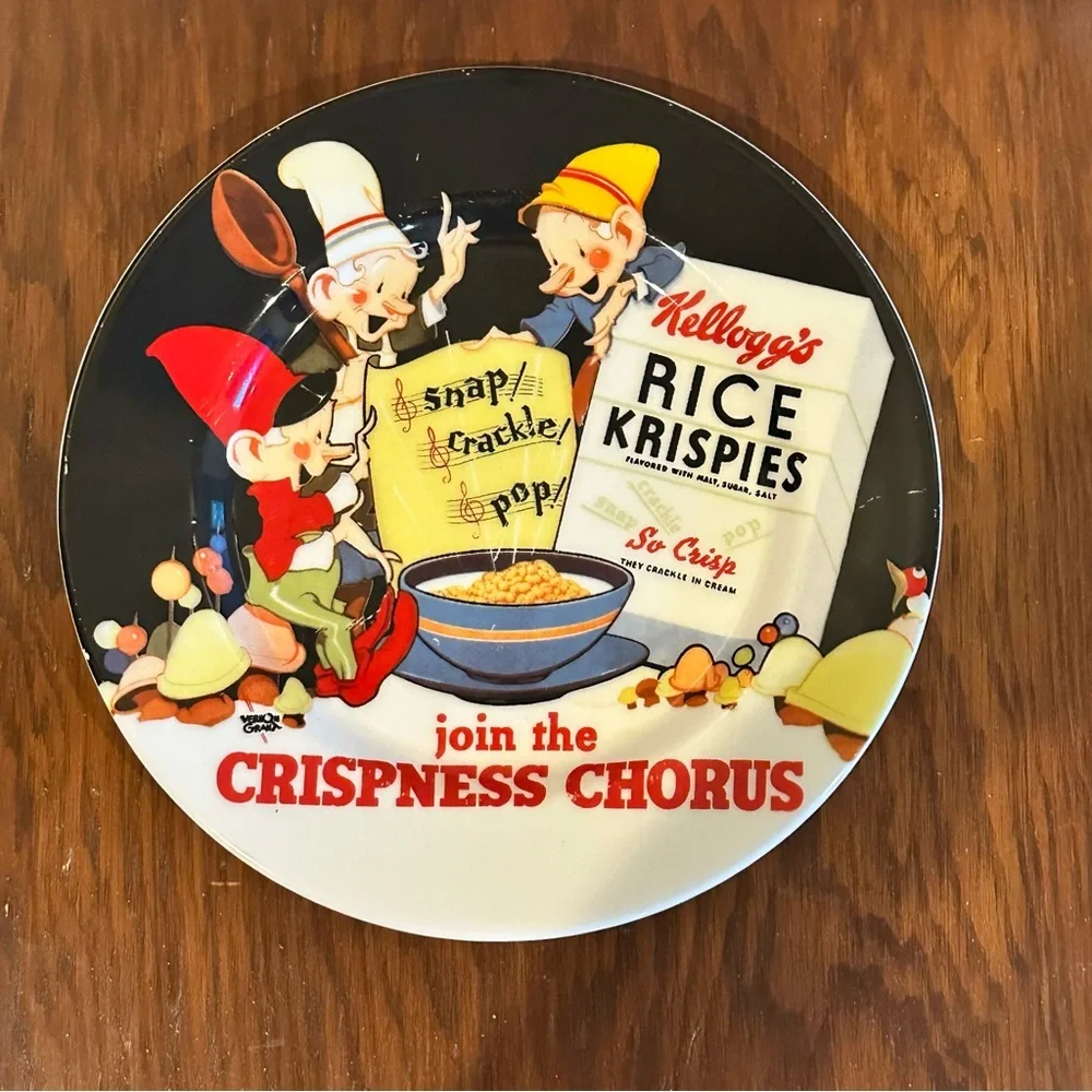 Kellogg’s Rice Krispies “join the Crispiness Chorus” 8” Porcelain Plate
